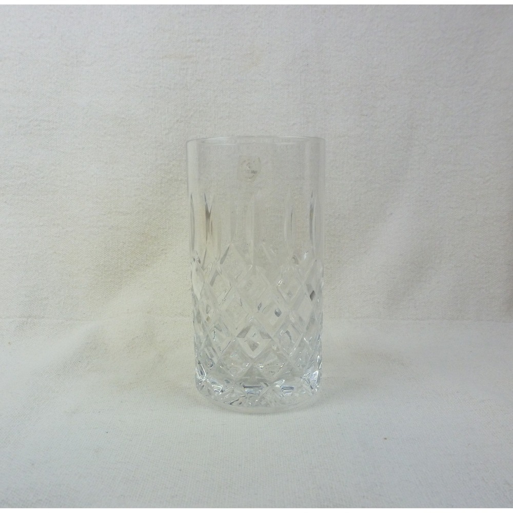 Rogaska Crystal Highball Glass Diamond Cut Handcrafted Yugoslavia Tumbler 5.75in